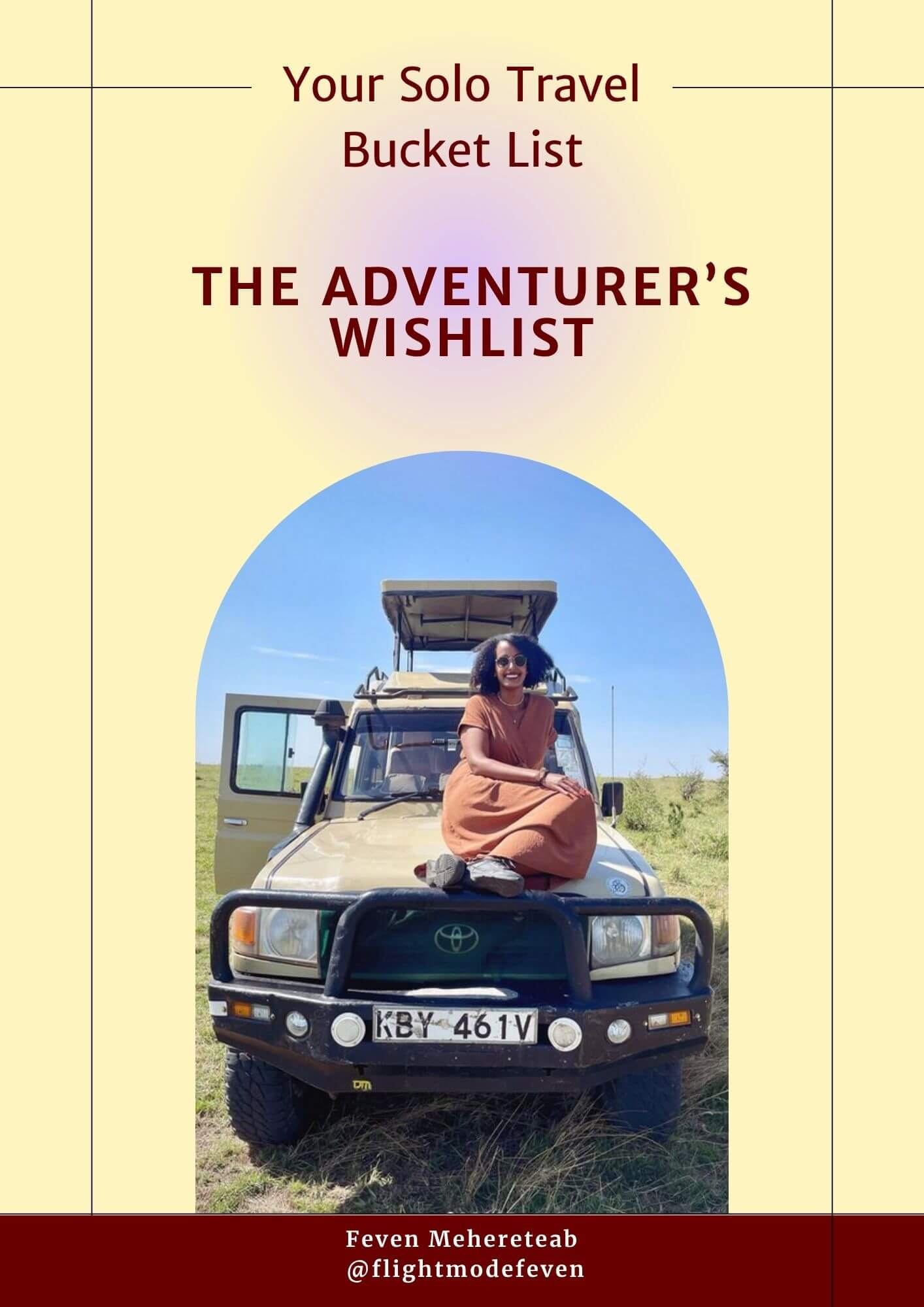 Free solo travel bucket list ideas with destinations and activities for independent travelers