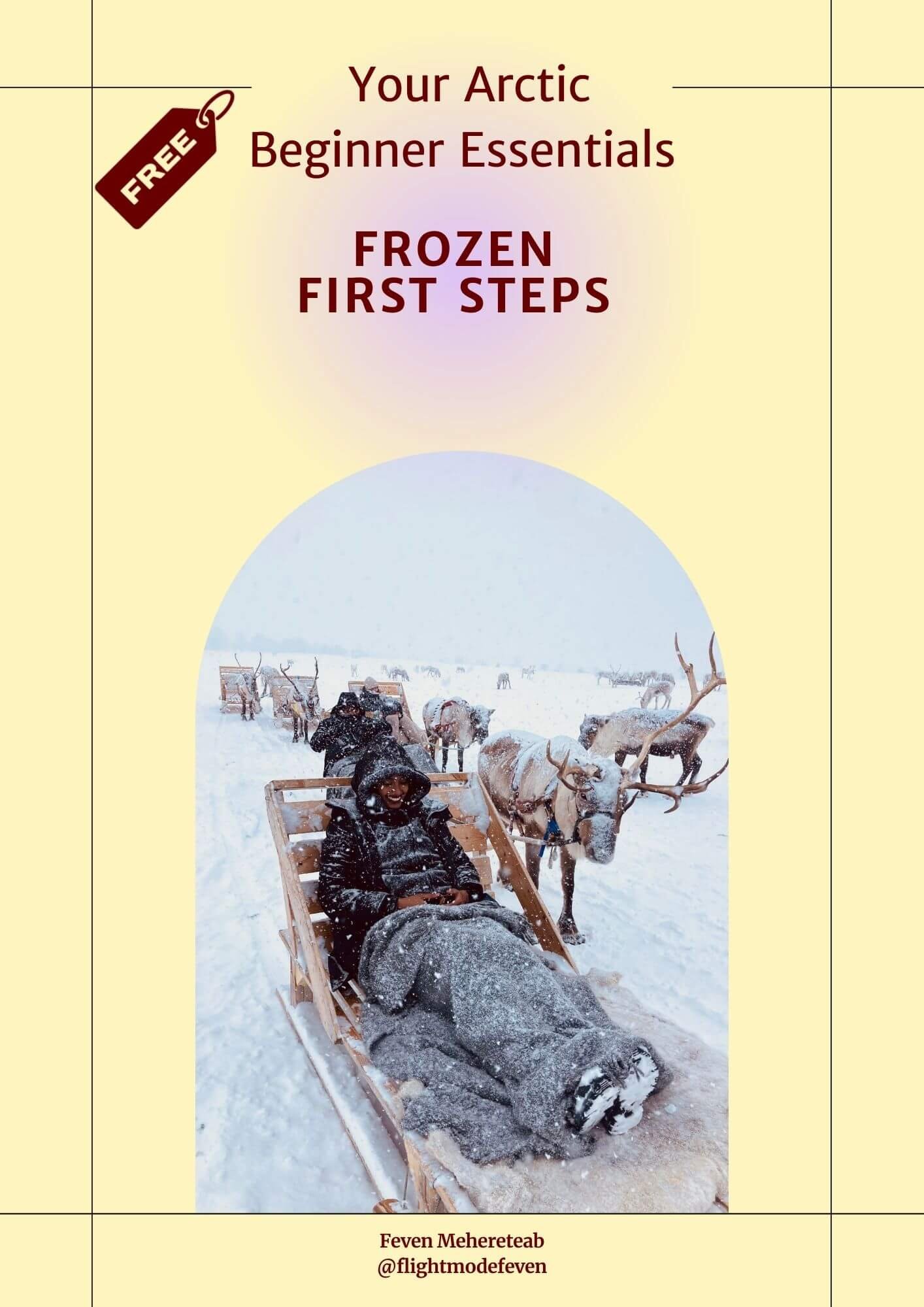 Solo female traveler exploring the Arctic landscape